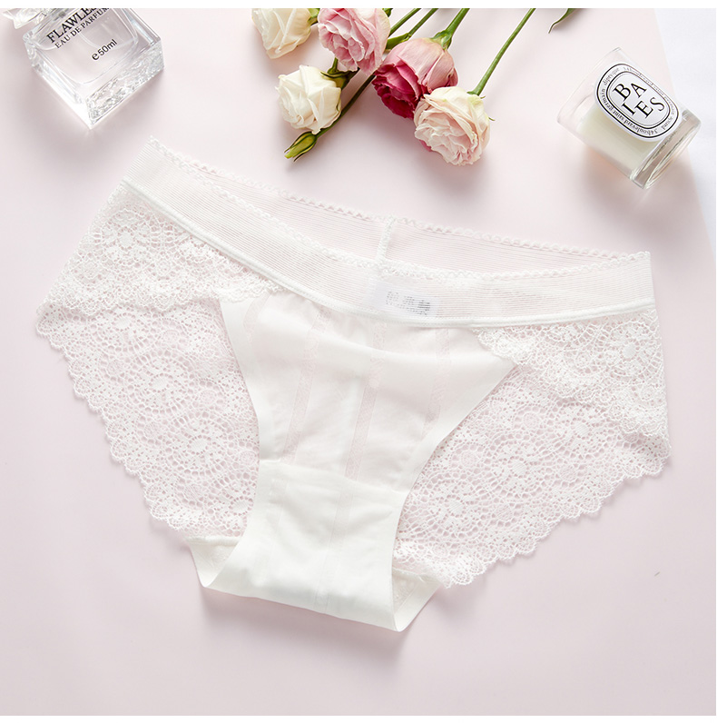 Yu Zhaolin Ms. Panties Lace Print Seamless Sexy Hollow Ice Silk Panties Female Soybean Powder + Light Blue + Bright White One Size Yu Zhaolin Ms. Panties Lace Print Seamless Sexy Hollow Ice Silk Panties Female Soybean Powder + Light Blue + Bright White One Size