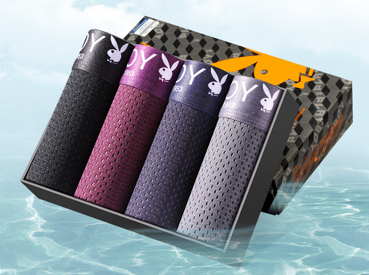 Combo 4 Quần Boxer Nam Playboy