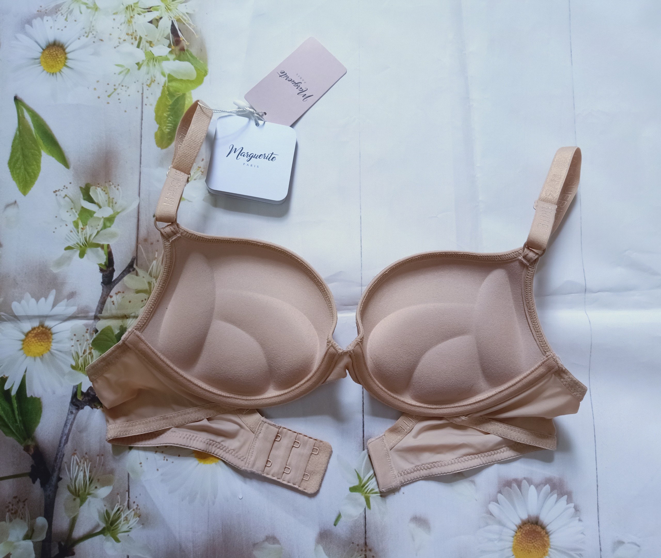 Áo lót nữ - Áo ngực nữ Marguerite Paris 33138 mút dày 3 múi nâng đẩy ngực