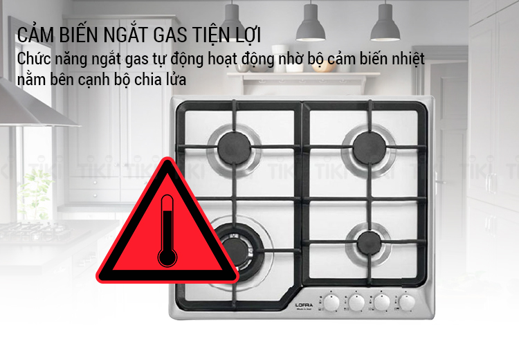Bếp Gas Âm 4 Bếp Lofra Artes 60 HDS690 (60cm) - Hàng Chính Hãng