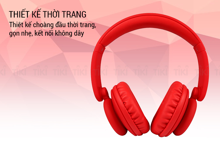 Tai Nghe Bluetooth Chụp Tai XO-B24 - Đỏ - Hàng Chính Hãng