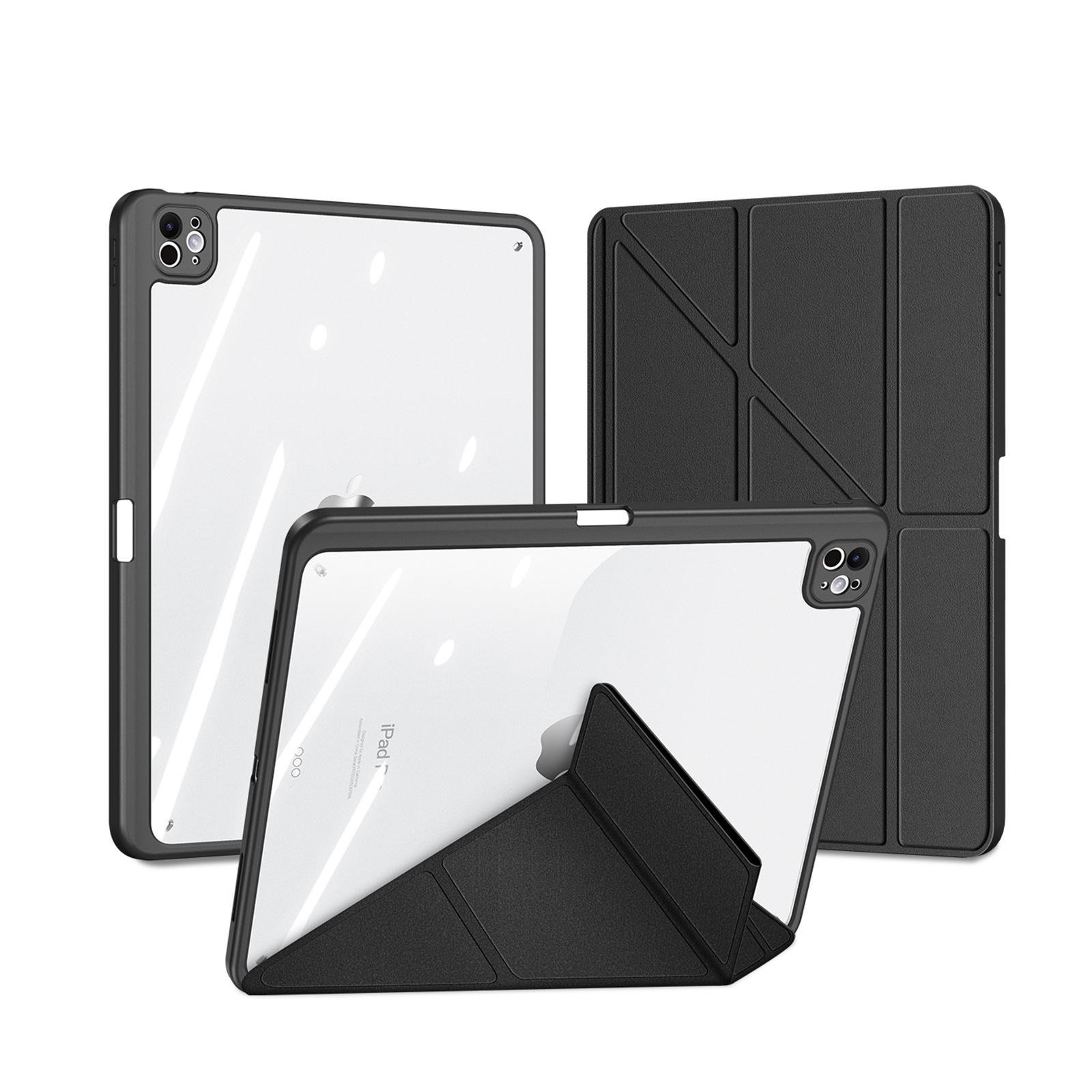 Bao da ipad Dux Ducis Magi cho iPad Pro 11 inch 2024/ Pro 13 inch 2024 M4, có khe cắm bút, auto sleep/wake, nắp lưng có thể tháo rời_ Hàng chính hãng