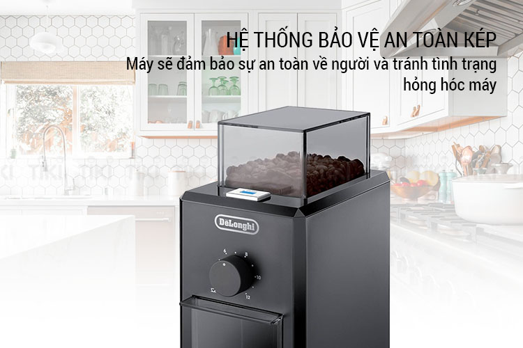 Máy Xay Cà Phê DeLonghi KG79 – Đen - Hàng Chính Hãng