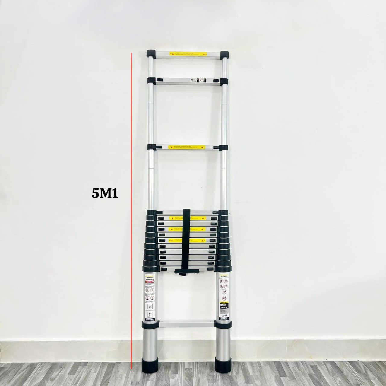 Thang nhôm rút gọn SUMIKA SK510 - Chiều cao tối đa 5.1m, hợp kim nhôm cao cấp