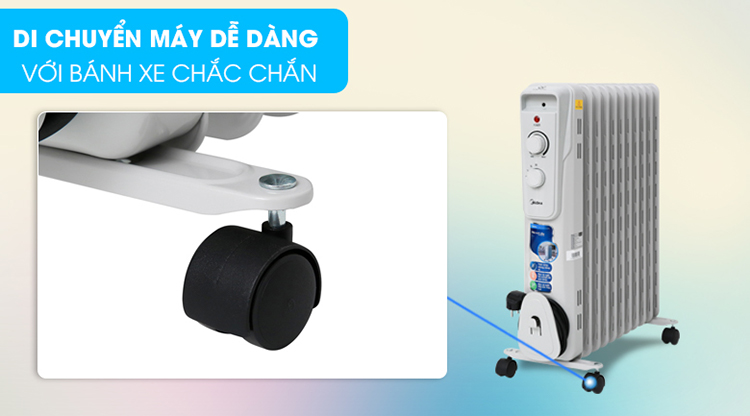 Máy Sưởi Điện Midea MH-O23-11A - Hàng Chính Hãng