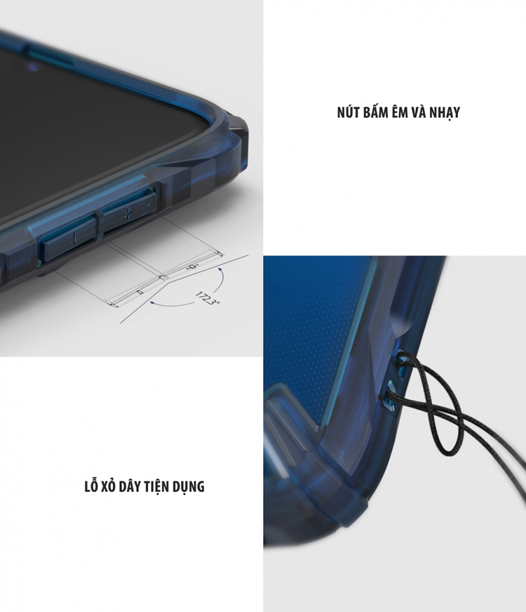 Ốp lưng Samsung Galaxy A70 RINGKE Fusion X