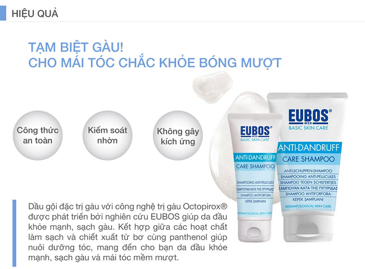 Dầu gội ngừa gàu EUBOS Anti-dandruff Care Shampoo 150ml