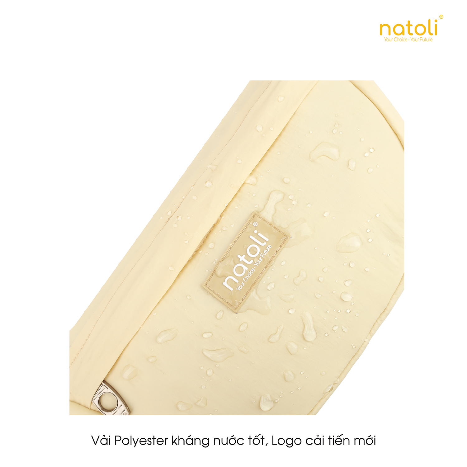 Túi phao đeo chéo nam nữ hình bán nguyệt NATOLI túi bánh bao chần bông vải canvas chống nước tốt-Soft Touch Crossbag T26