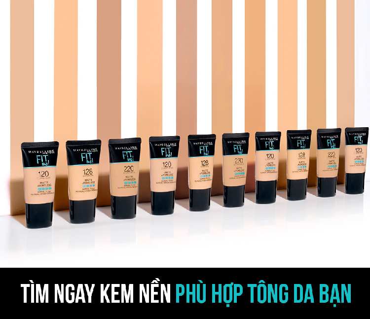 Kem Nền Mịn Lì Từ Nhiên Maybelline Fit Me Dạng Tube (18ml)