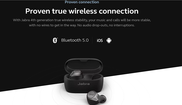Tai Nghe Bluetooth True Wireless Jabra Elite 75T - Hàng Chính Hãng