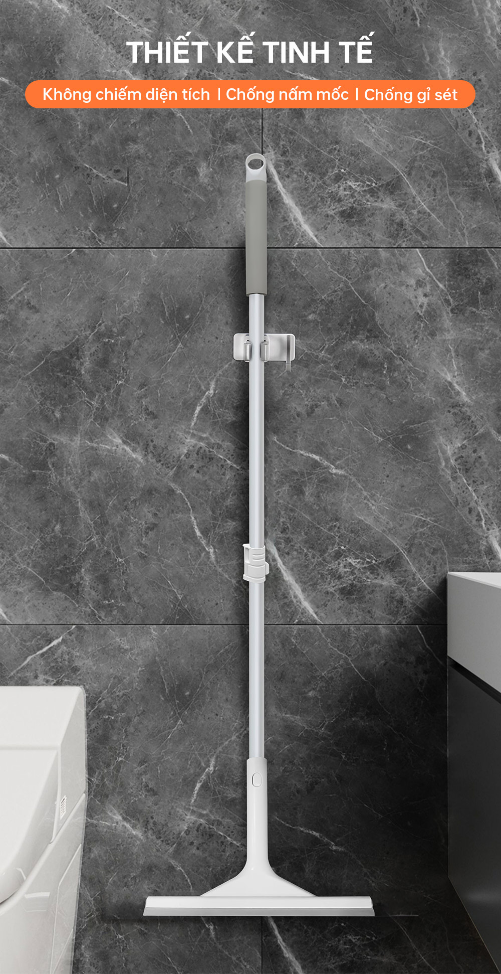 Cây lau kính, gạt chùi kính đa năng 2 đầu trong 1 - Parroti Shiny SN01