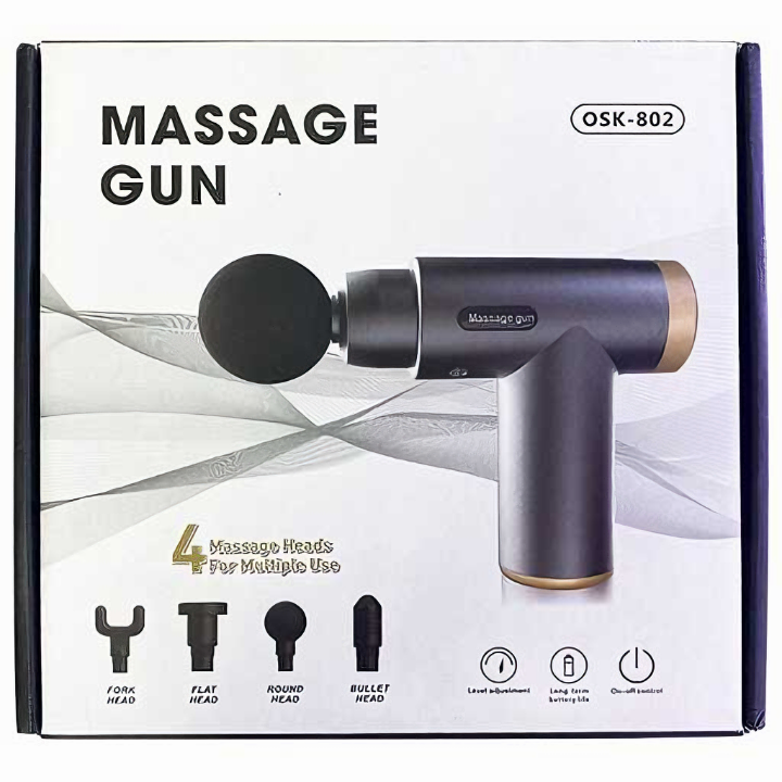 Máy massage KG802 mini cầm tay 6 chế độ hỗ trợ mát xa chuyên sâu, giảm đau cơ, cứng khớp hiệu quả nhanh chóng, đi kèm 4 đầu chuyên dụng 1500mah( tặng kèm 1 khăn lau thấm 2 mặt )- Hàng chính hãng