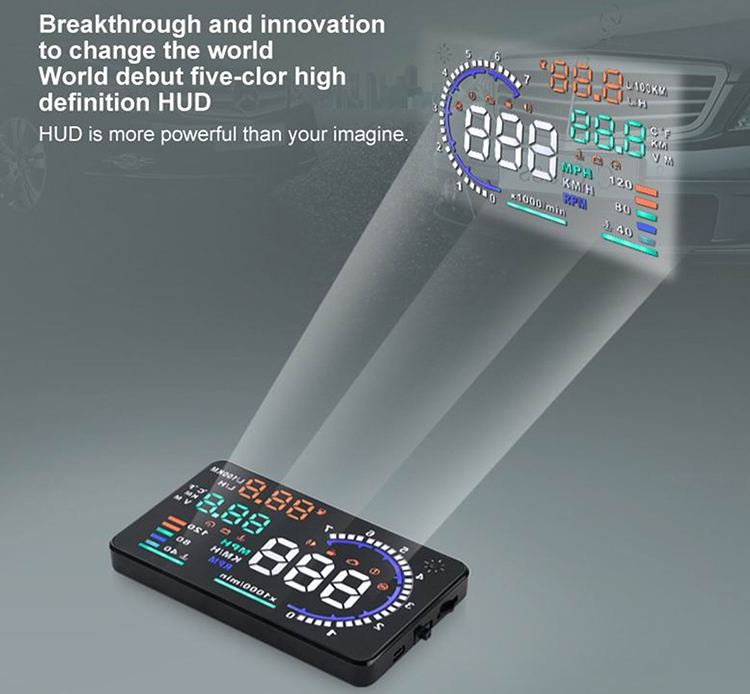 Thiết Bị Hiển Thị Trên Kính Lái Hud A8