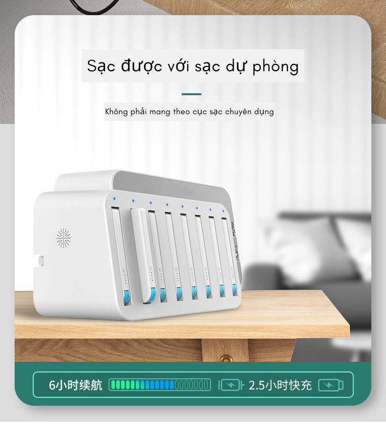 [XẢ LỖ] Máy massage thông minh cầm tay cao cấp 4 đầu, quy định tốc độ rung 6 giai đoạn, hỗ trợ massage chuyên sâu, giảm đau cơ, cứng khớp - Hàng chính hãng