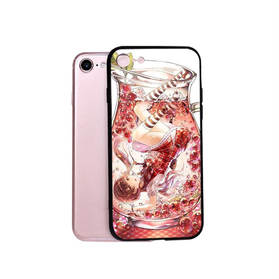 Ốp điện thoại kính cường lực cho máy iPhone 5/5s/se - Cô Bé Trong Chiếc Lọ Thủy MS CBTCL028