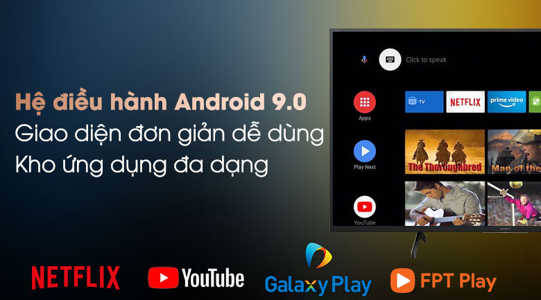 Android Tivi Sony 4K 55 inch KD-55X7500H