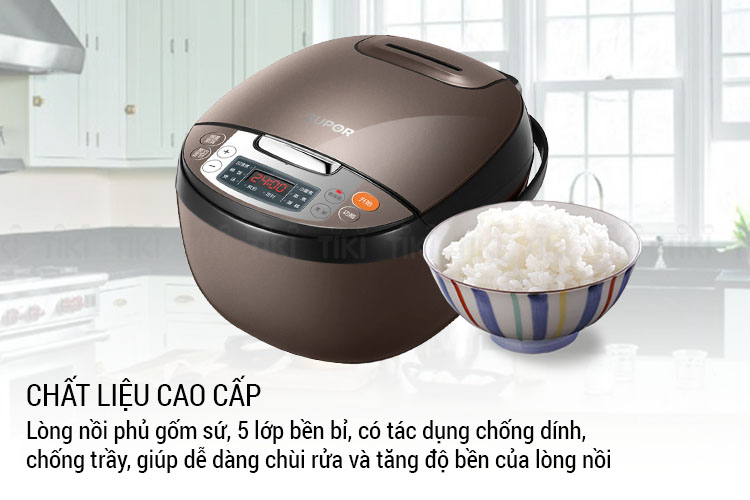 Nồi Cơm Điện (Hẹn Giờ 24 Tiếng_ Supor CFXB40FC829D-75 - Dung Tích 4L