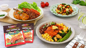 Combo 3 gói Xốt gia vị hoàn chỉnh Barona - Thịt Nướng Sả 80gr