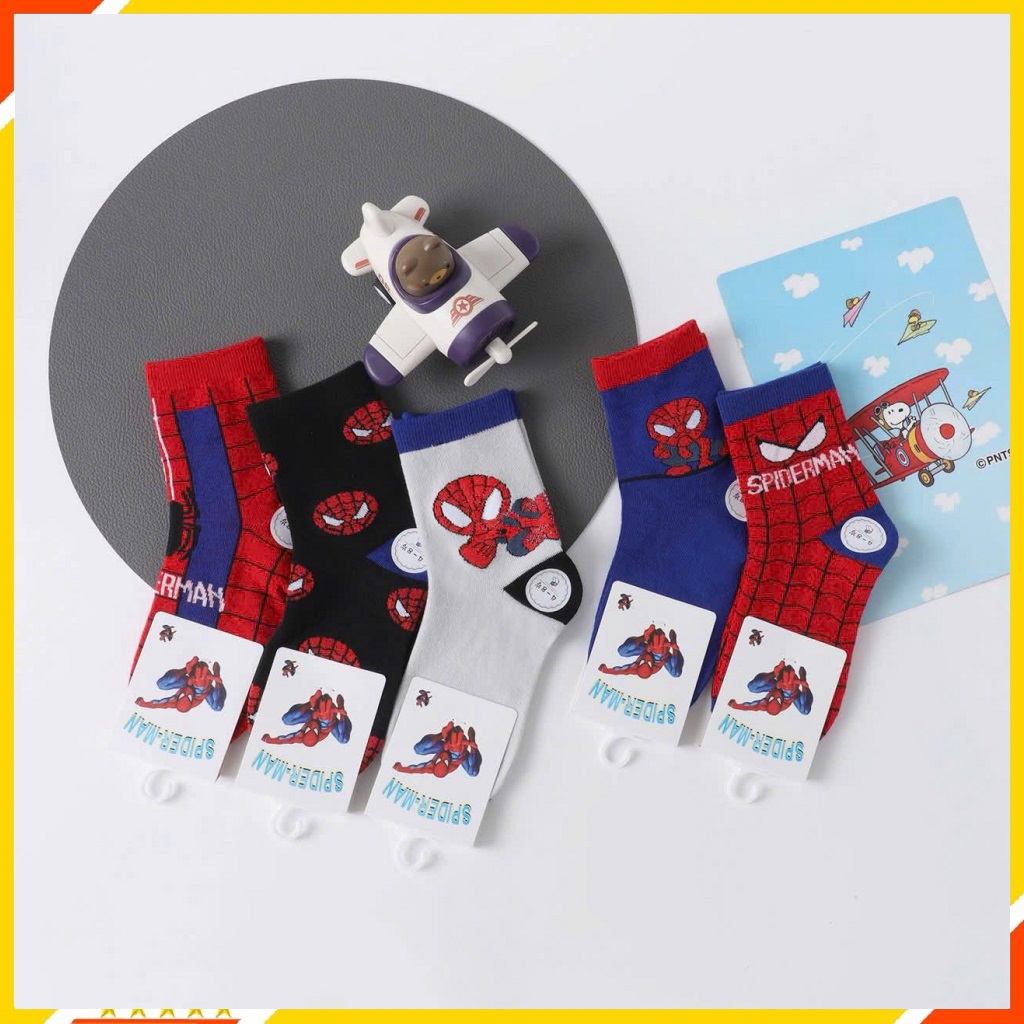 Set 5 Đôi Tất vớ trẻ em cotton mềm mịn thoáng mái cho bé trai bé gái - Tất cao cổ cho bé phong cách Hàn Quốc