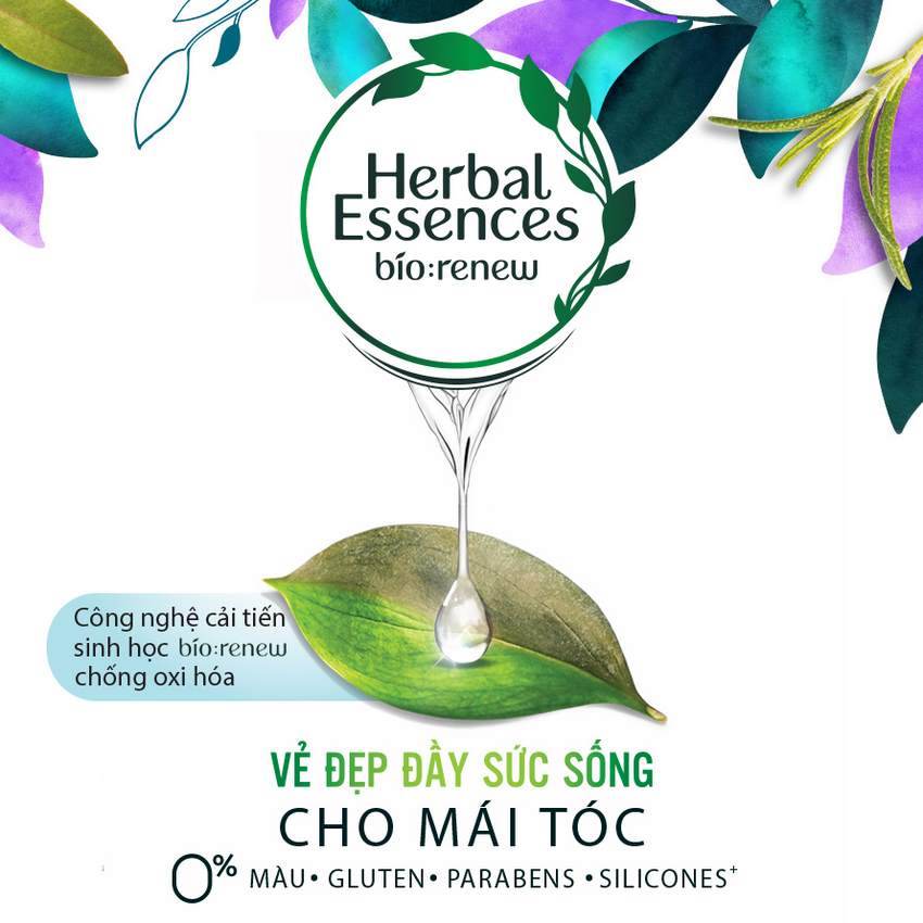Bộ Dầu Gội (400ml) - Dầu Xả (400ml) Herbal Essence Thảo Mộc Và Hương Thảo