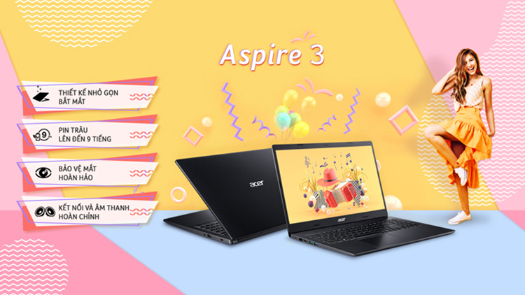 Laptop Acer Aspire 3 A315-34-P3LC NX.HE3SV.004 Pentium N5000/ Win10 (15.6 HD) - Hàng Chính Hãng