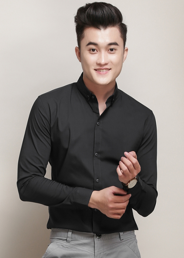 Áo Sơ Mi Nam Thời Trang Phong Cách Cổ Tàu Body 7