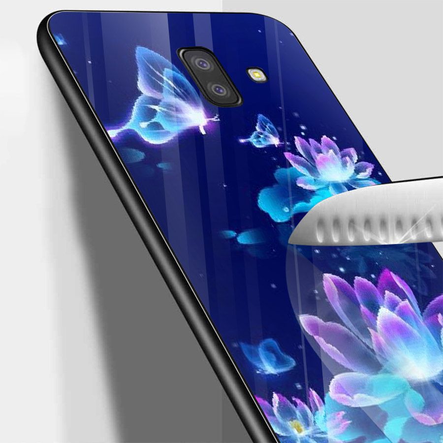 Ốp kính cường lực cho điện thoại Samsung Galaxy J4 - J6 - J6 PLUS - J6 PRIME - J8 - bướm đẹp MS ANH052
