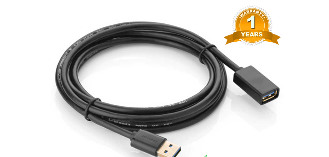 Ugreen UG90722US129TK 5M Cáp USB 3.0 nối dài Màu Đen - HÀNG CHÍNH HÃNG