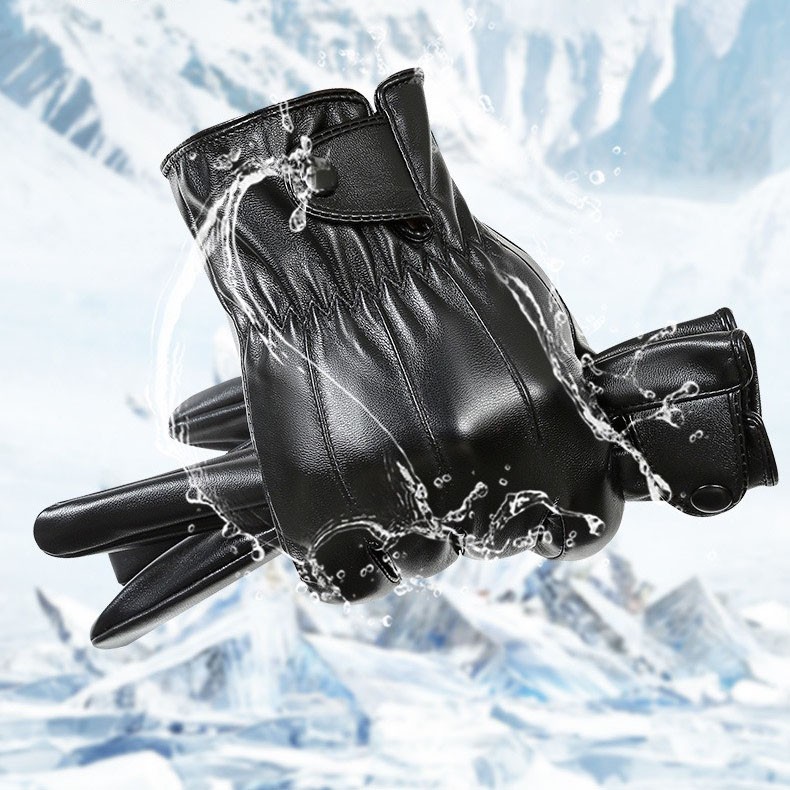 Găng tay da nam cảm ứng GTDCC07