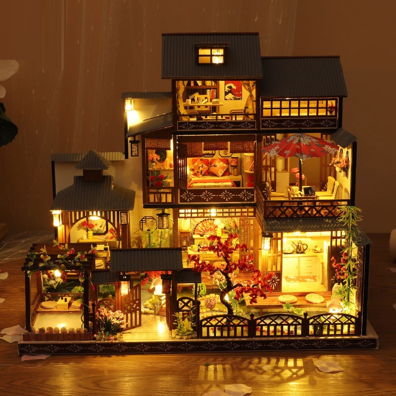 Mua Mô hình nhà DIY Doll House Great House Nhật Bản Kèm Mica Chống bụi tại  Mozakids  Mô hình gỗ 3D