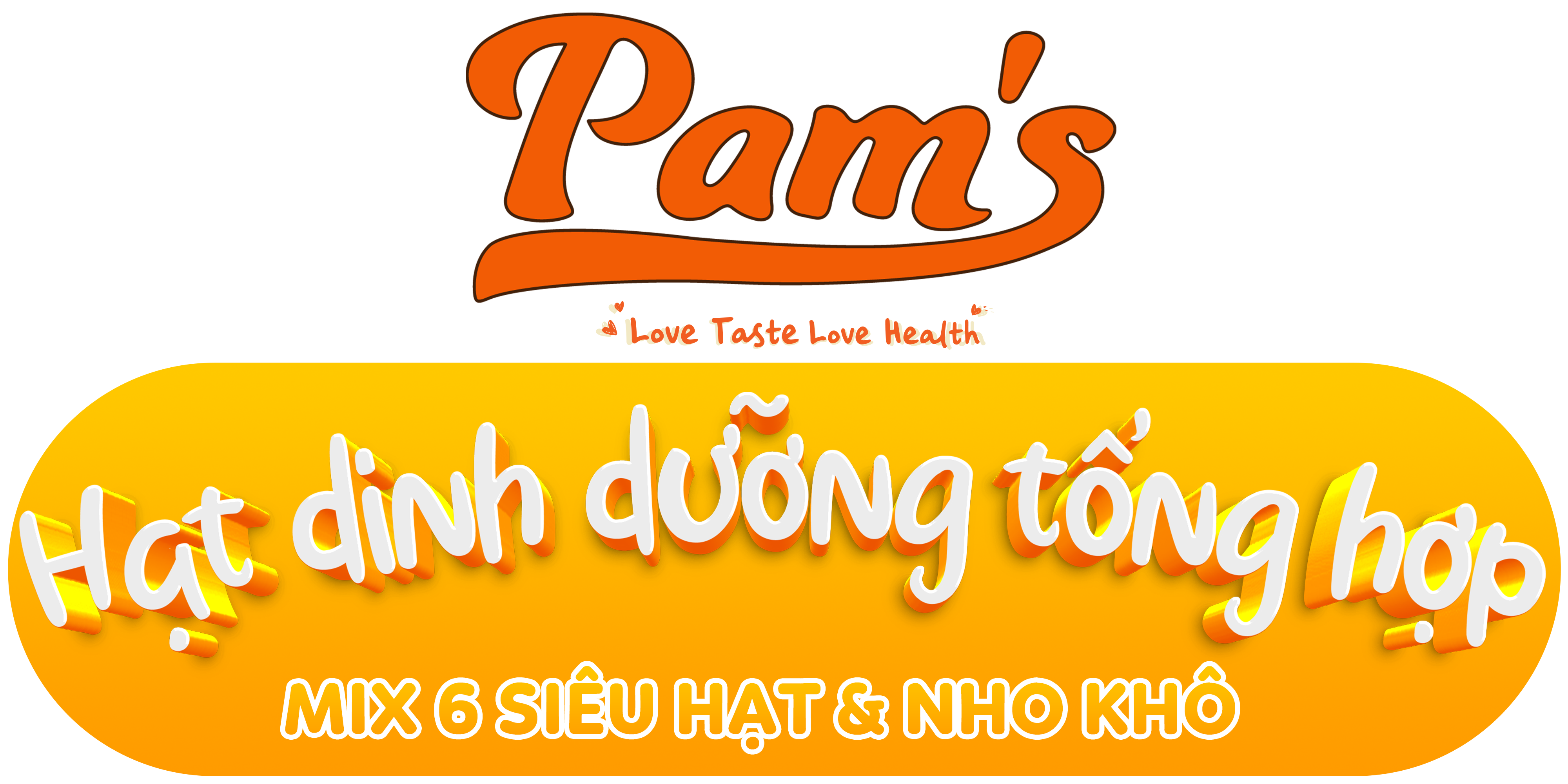 Hạt Dinh Dưỡng Tổng Hợp Mix 6 Loại Macca, Hạnh Nhân, Hạt Điều, Nhân Hạt Óc Chó, Hạt Bí, Nho Úc Pams