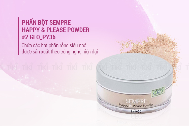 Phấn Bột Sempre Happy & Please Powder #2 Geo_Py36