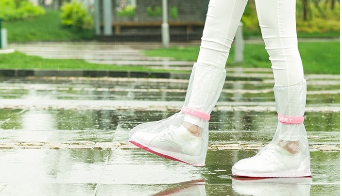 Ủng bọc giày đi mưa cổ cao chống trơn trượt - 33x14 cm