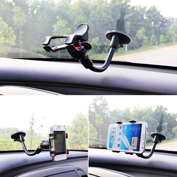 Đế Hít Kẹp Điện Thoại Xoay 360 Độ - Màu Đen