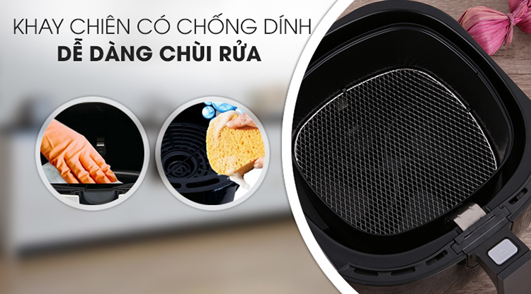 Nồi Chiên Không Dầu Philips HD9218 (1425W) - Hàng Chính Hãng