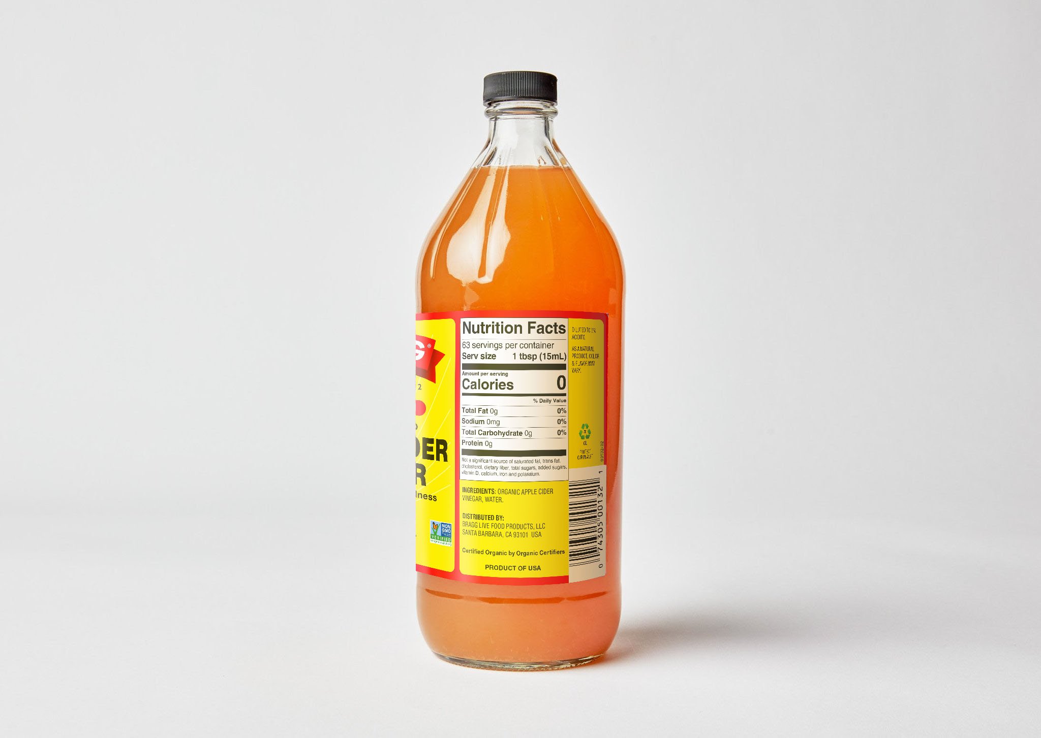 Giấm táo hữu cơ Organic Bragg 946ml Organic Apple Cider Vinegar 946ml (combo 4 chai)