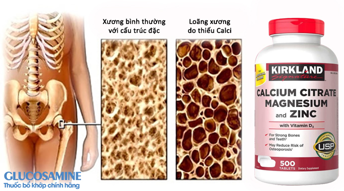 thuốc Canxi Cho Người Lớn Kirkland Signature Calcium Citrate Magnesium And ZinC