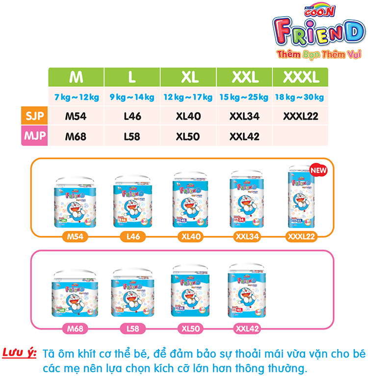Tã Quần Goon Friend Doremon Gói Cực Đại XL40 (40 Miếng) + Tặng Thêm 6 Miếng Tiết Kiệm Hơn