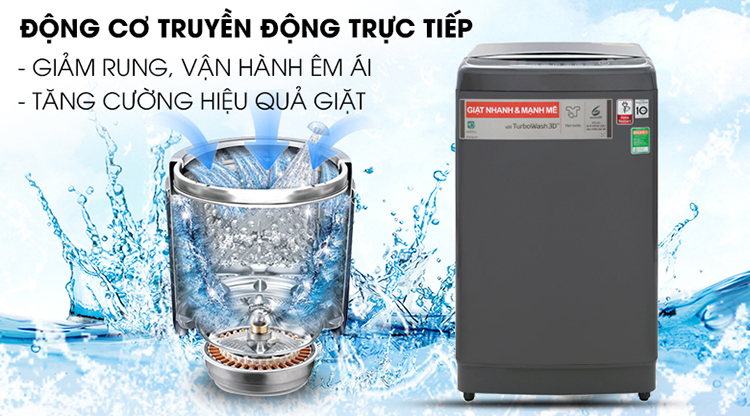 Máy Giặt Cửa Trên Inverter LG TH2113SSAK (13kg)