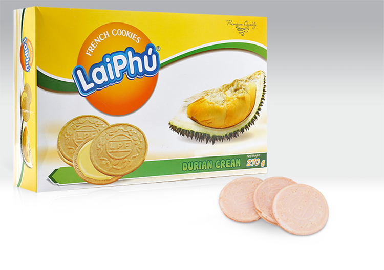 Bánh French Cookies Lai Phú Sầu riêng (270g)