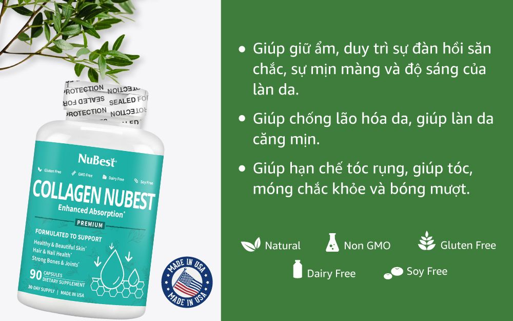 Thực Phẩm Bảo Vệ Sức Khoẻ Collagen NuBest
