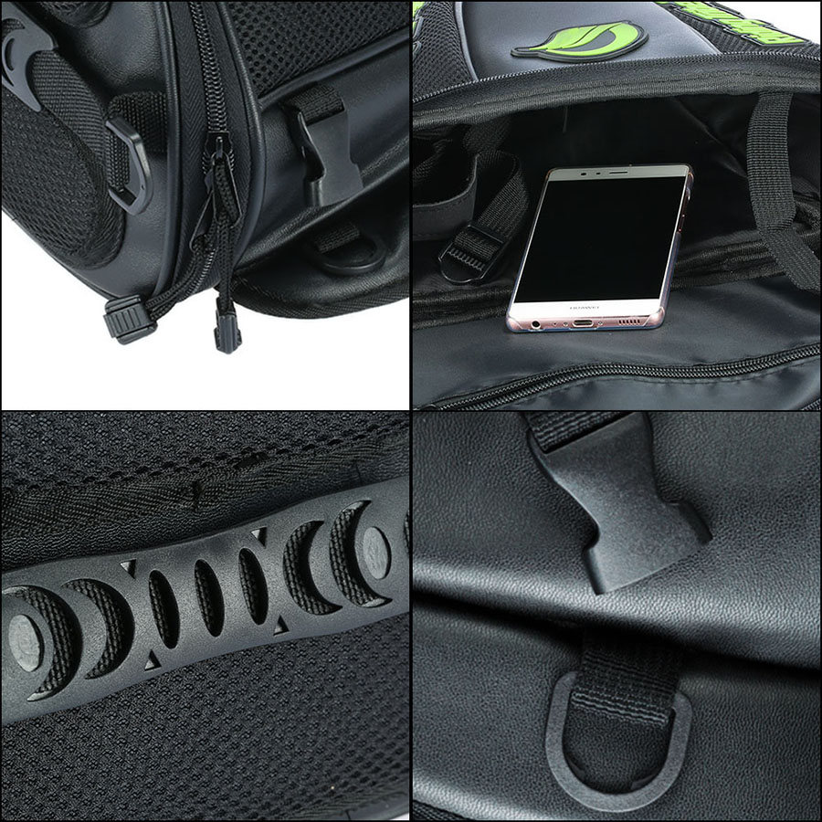 Pro-biker Motorcycle Tank Bag Waterproof Riding Backpack Travel Tool Tail Luggage