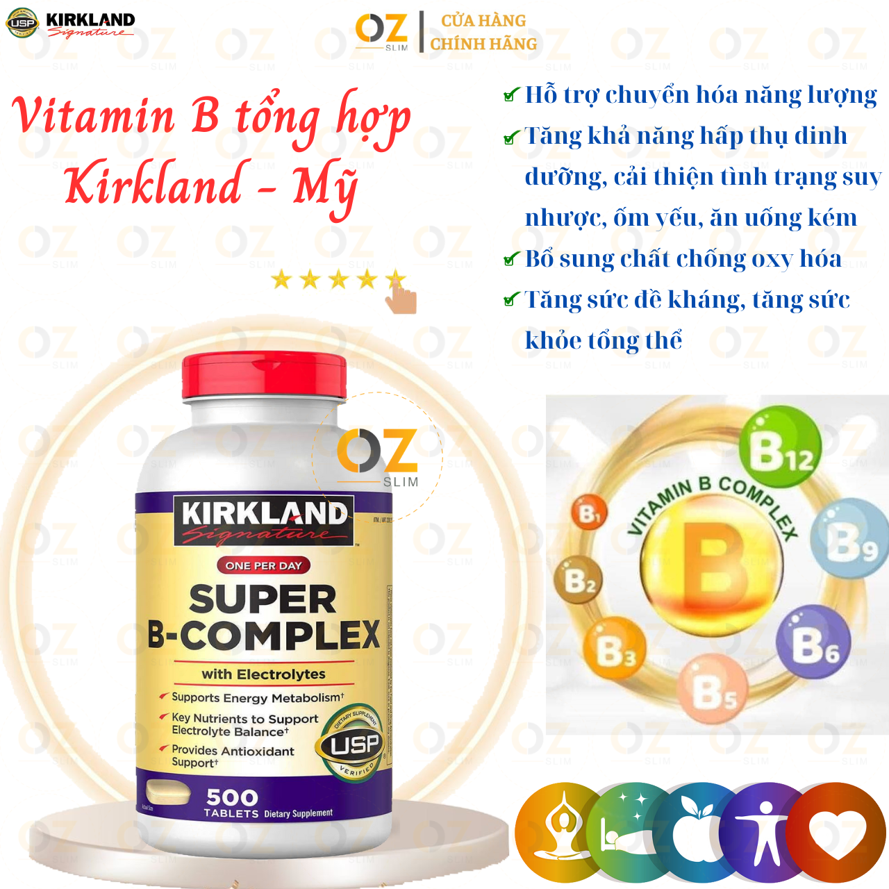 Vitamin B Kirkland Super B-Complex 