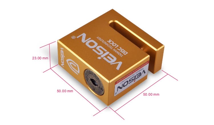 Khóa Phanh Đĩa Chống Trộm Xe Máy Weichen Veison DX4 - Xanh