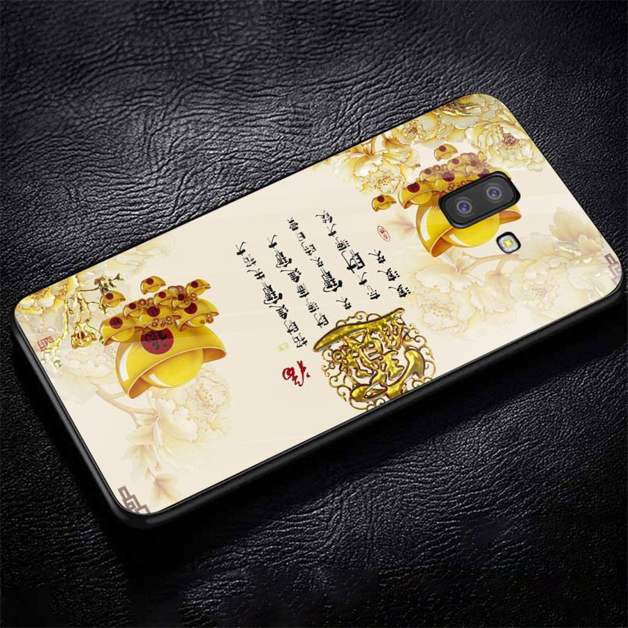 Ốp kính cường lực cho điện thoại Samsung Galaxy J8 - thần tài kim MS TTKIM044