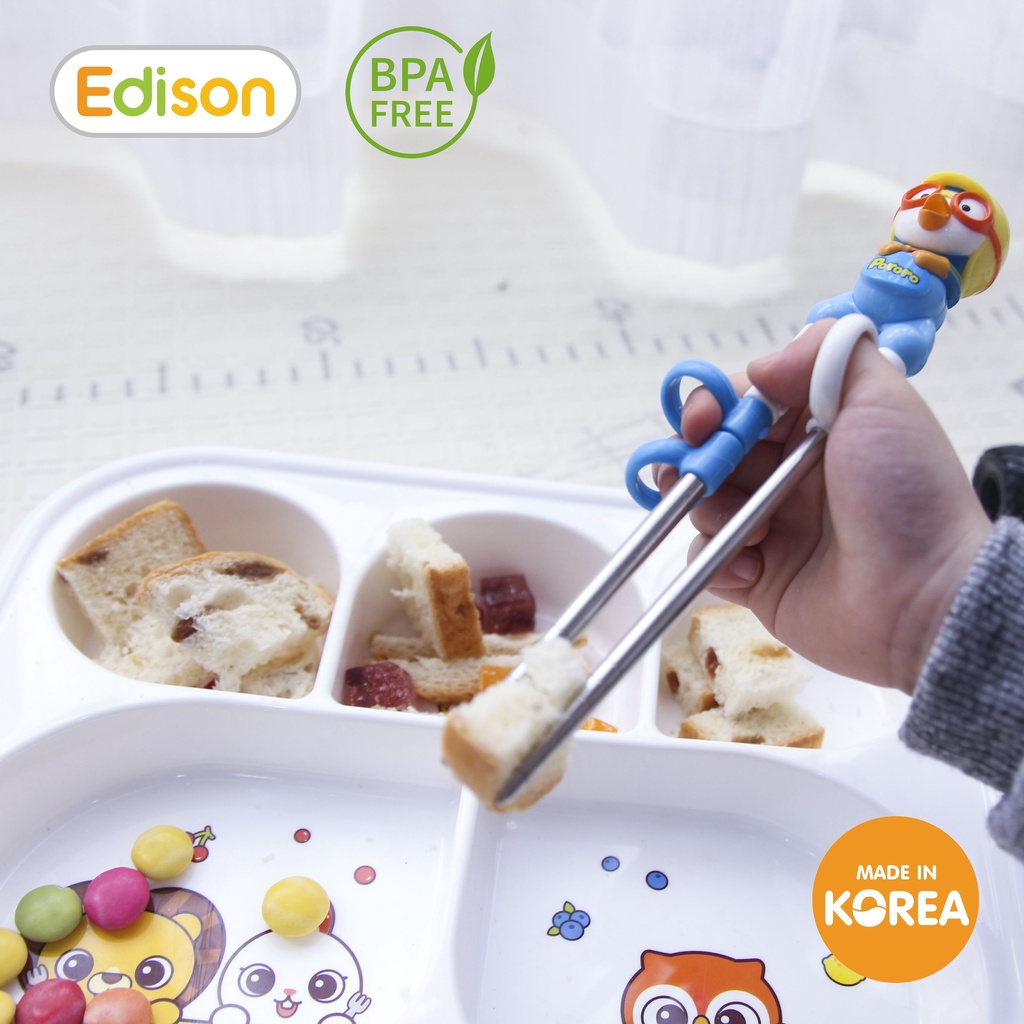 Khay ăn dặm 5 ngăn Edison Hàn Quốc có đế chống trơn cho bé mã 6872