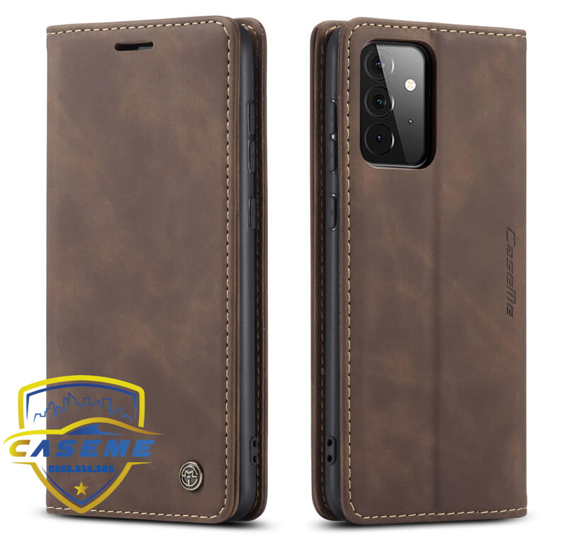 Bao da cao cấp dành cho Samsung A12, Samsung A52, Samsung A52s Samsung A72 dạng ví Caseme - Hàng Nhập Khẩu
