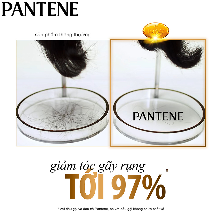 Bộ Đôi Pantene Ngăn Rụng Tóc (Dầu Gội 900ml + Kem Xả 150ml)