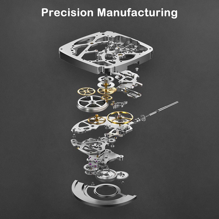 Xiaomi CIGA Design Men Automatic Mechanical Analog Watch Hollow Stainless Steel Business Casual Wrist Watch Gift