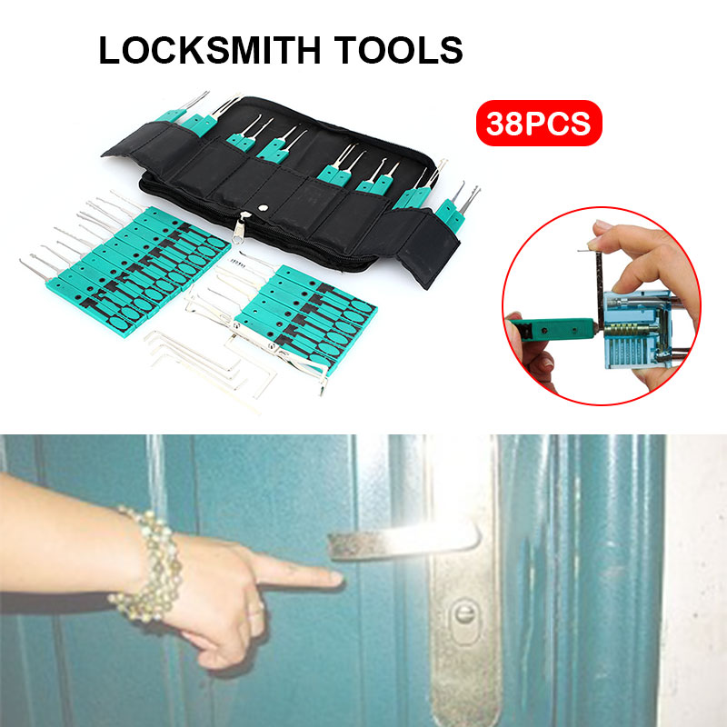 Professional Locksmith Tools Unlocked Tool Suit Economic 38pcs Stainless Steel Open The Door Repair